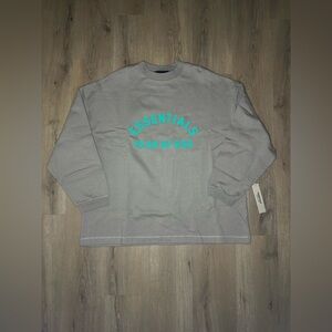 Fear Of God Essentials Heavy Jersey ‘Seal’ Long Sleeve T-Shirt